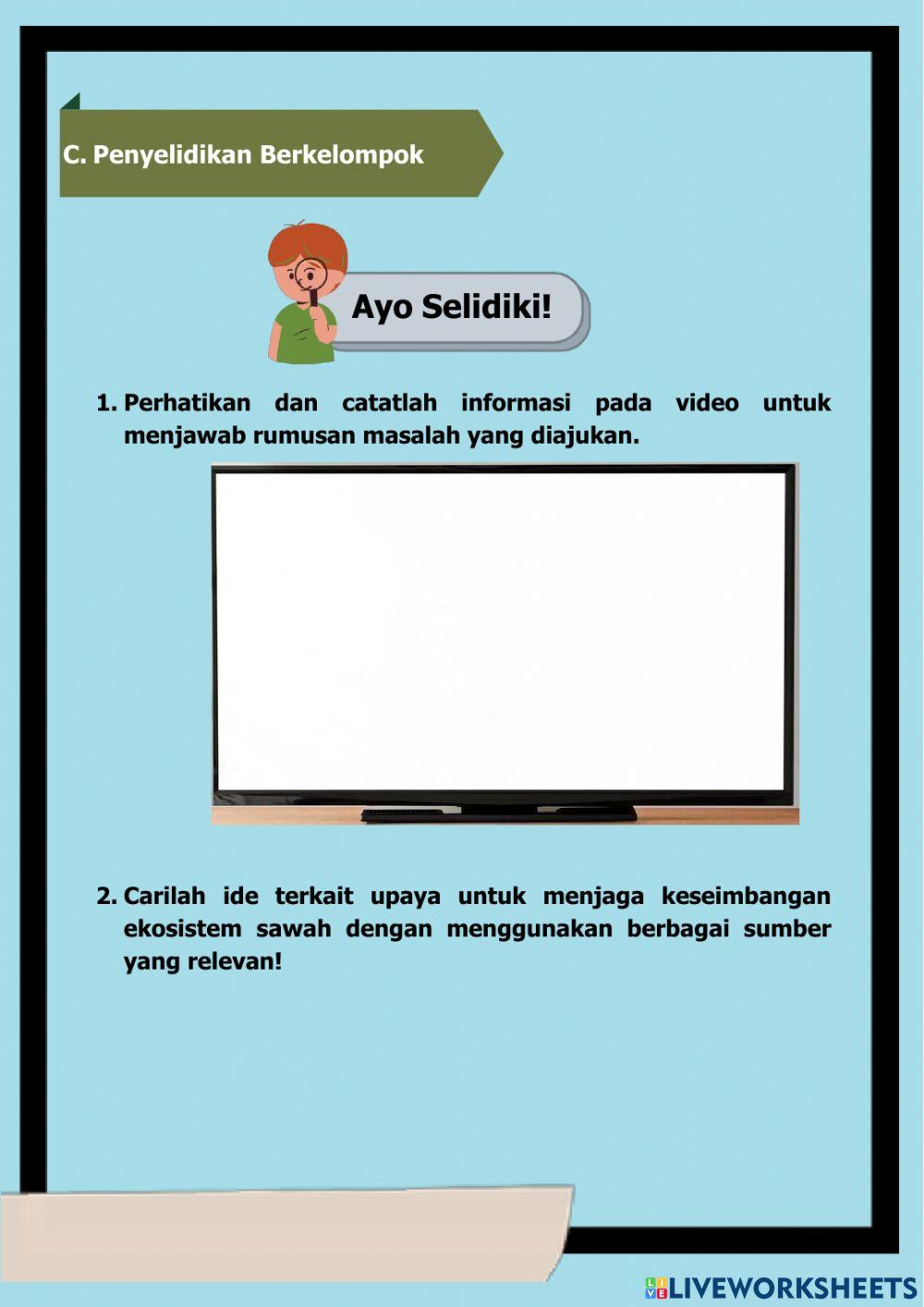 LKPD Interaksi Mahluk Hidup