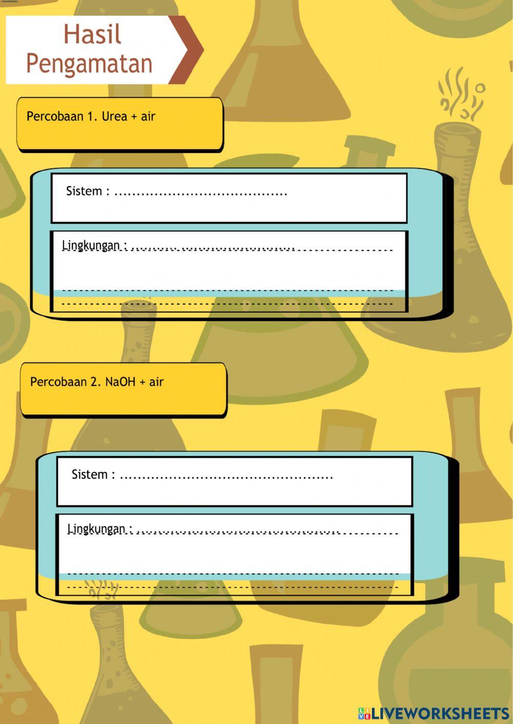 Reaksi eksoterm dan endoterm