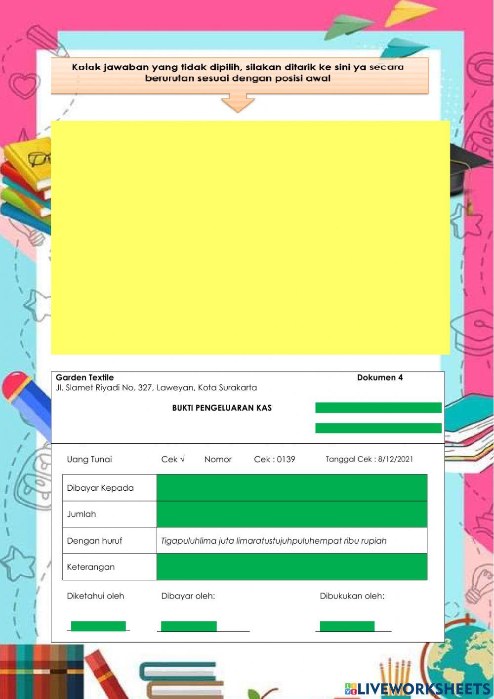 LK 1 - Komponen Bukti Kas Keluar