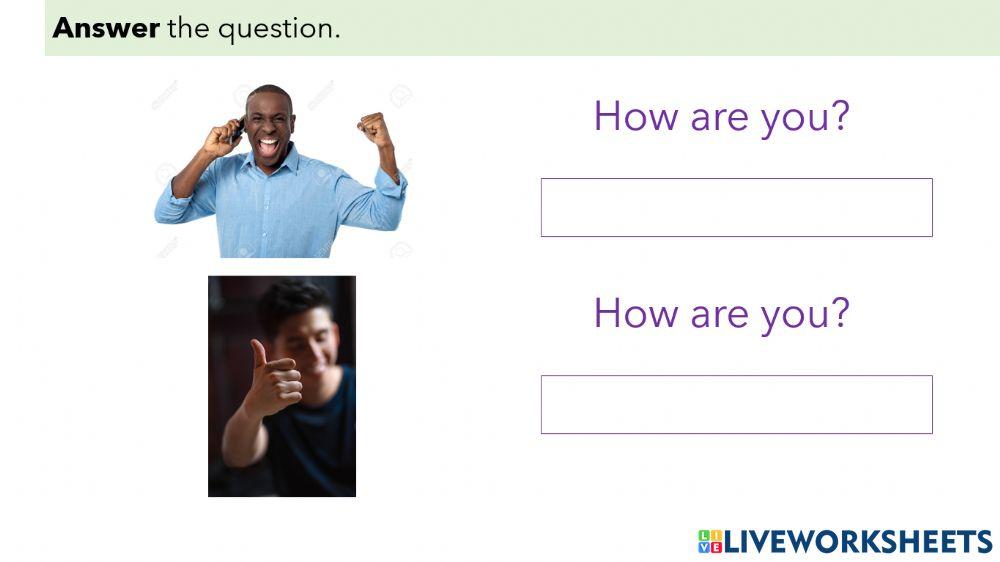 L3 - A24 - Feelings, How are you, Writing