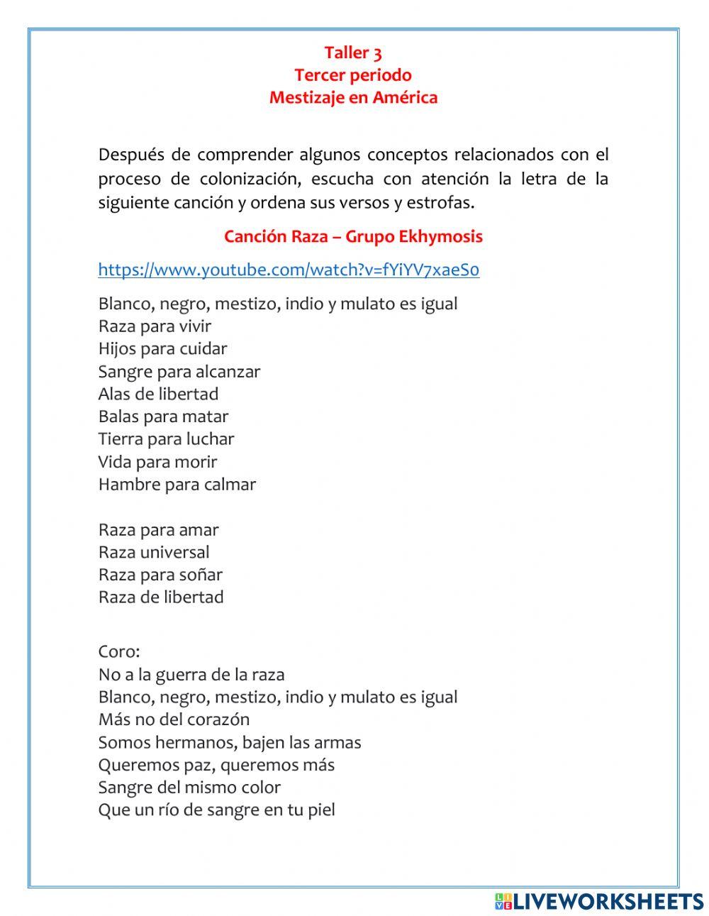 Canción Raza Ekhymosis