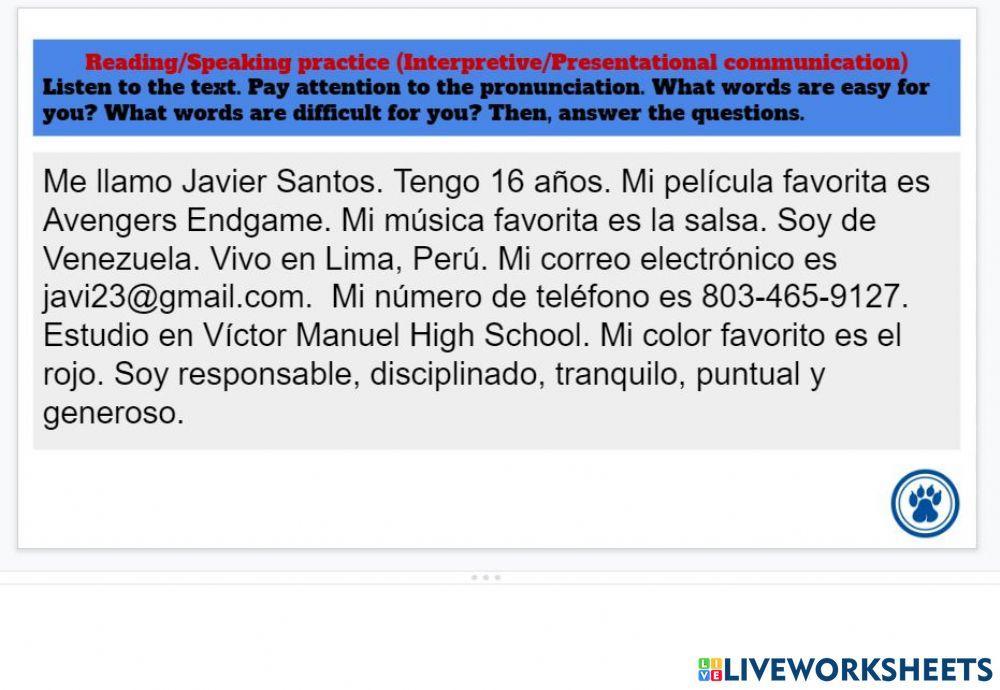 2138369 Personal Information Spanish Deyvis Sanchez 2138369-personal-information-spanish-deyvis-sanchez