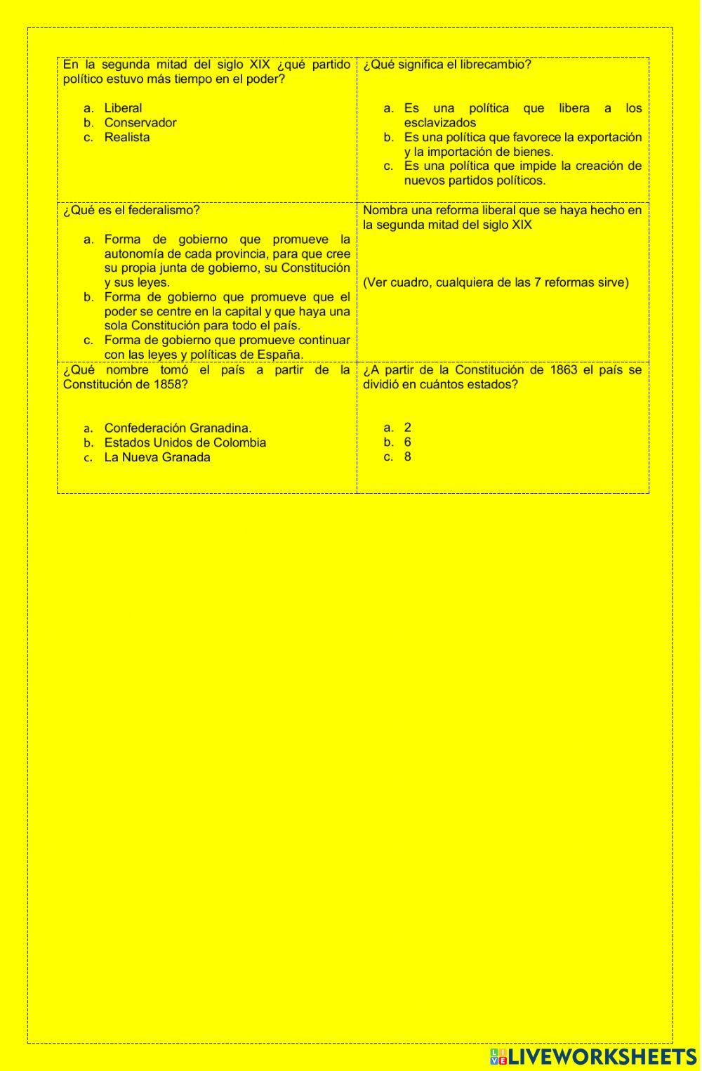 ¿Qué pasó en nuestro país en la segunda mitad del siglo XIX?