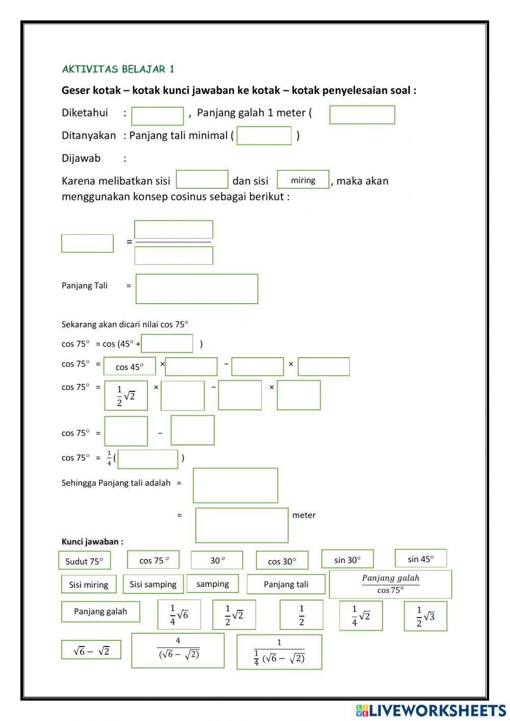 RUMUS COSINUS SMANSA SIMBA