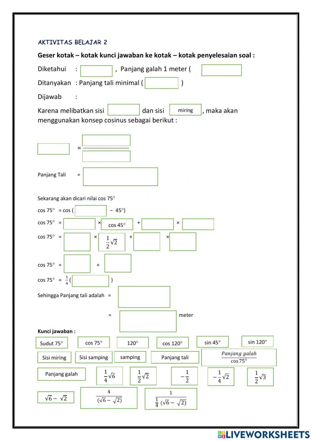 RUMUS COSINUS SMANSA SIMBA