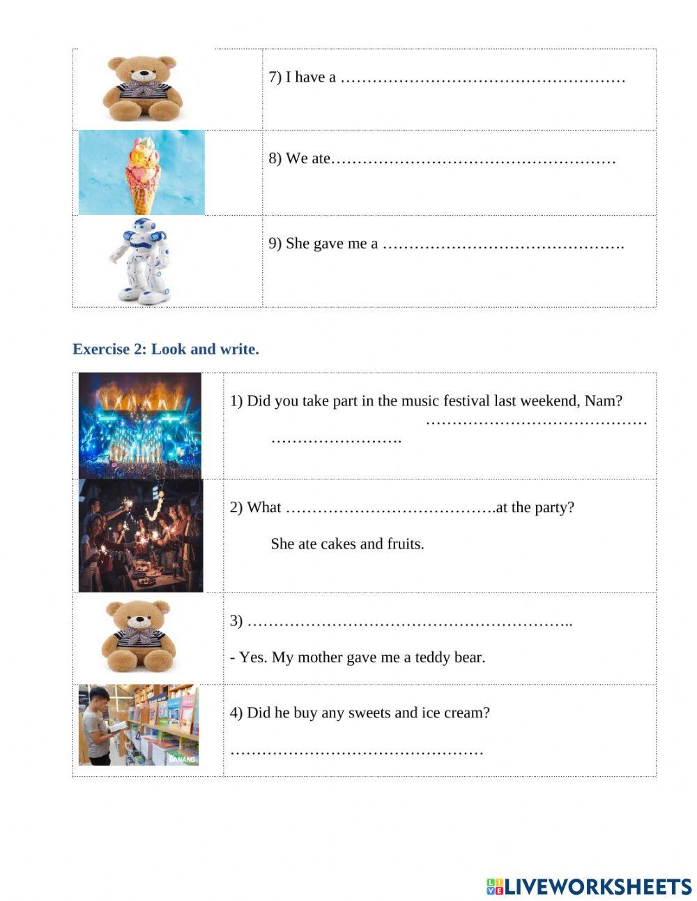 Tiếng Anh 5 Unit 4: Did you go to the party?