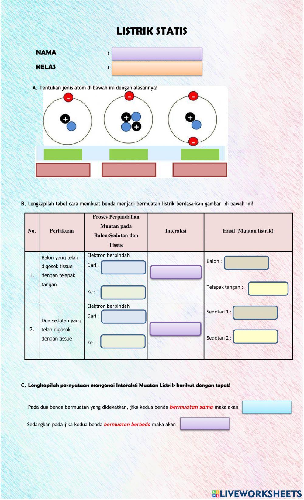 Post test listrik statis