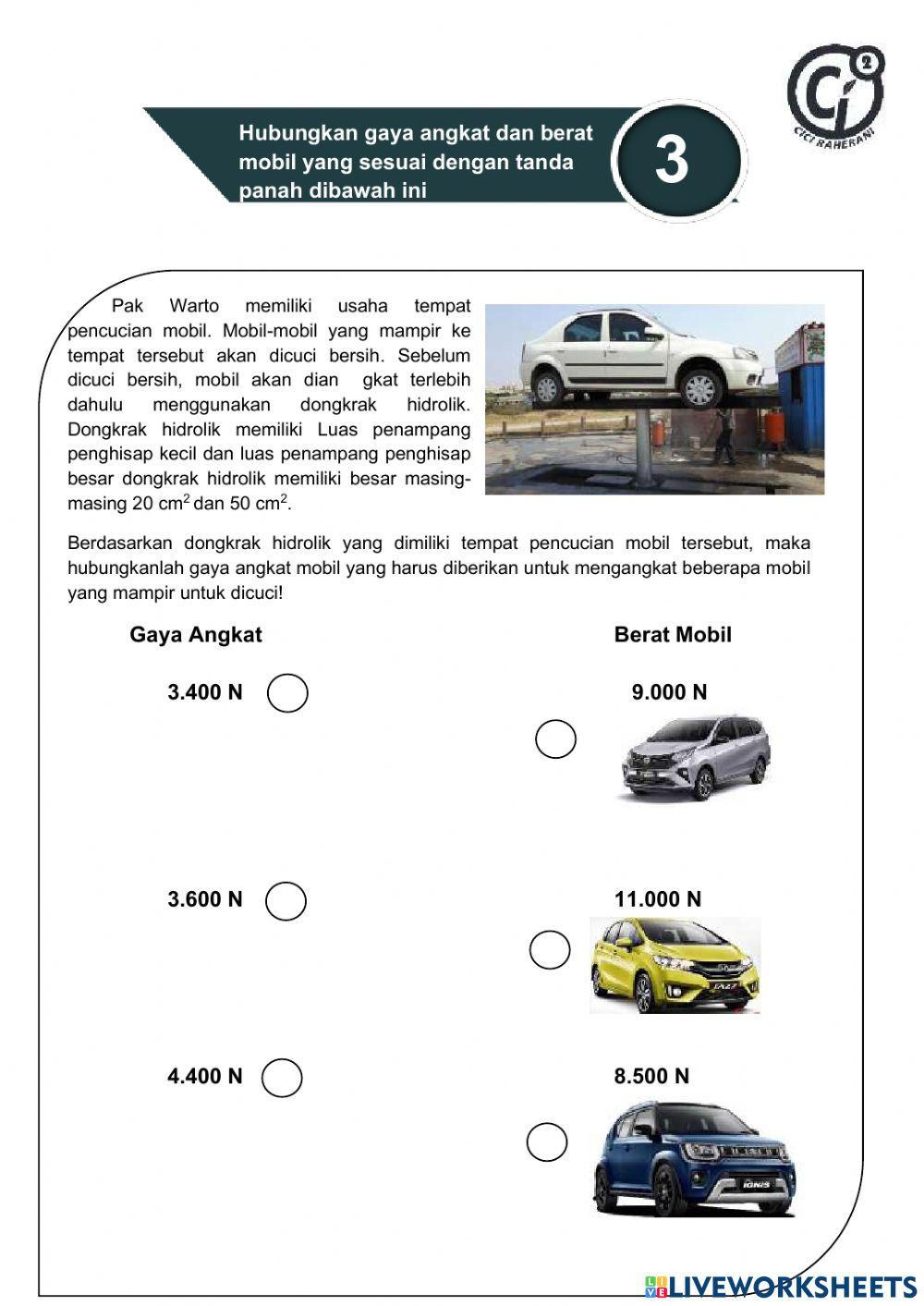 Lembar kerja siswa - fluida statis