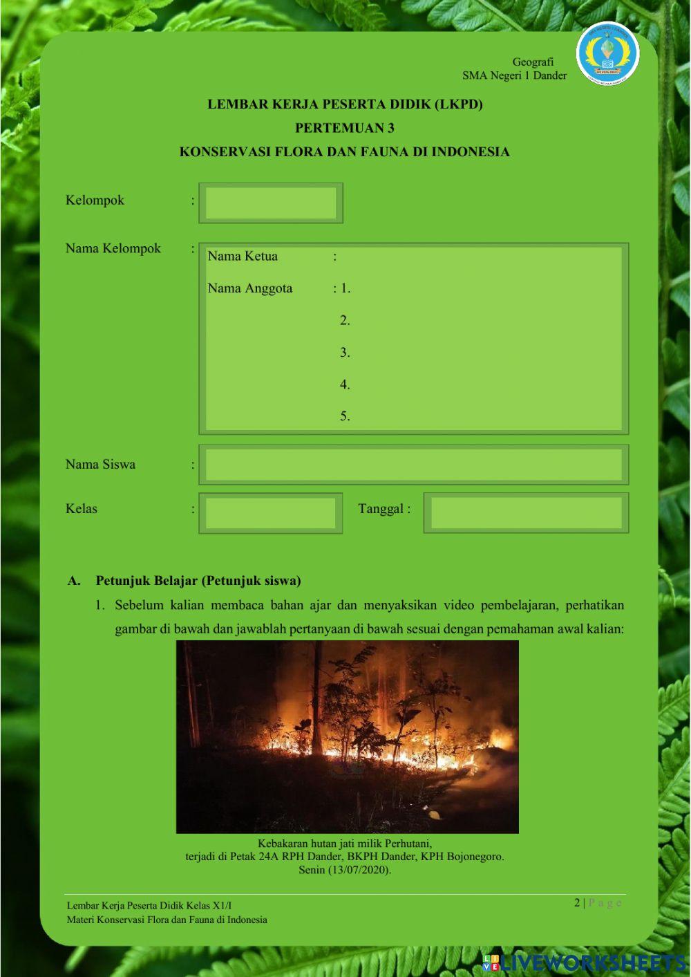 LKPD-1.Konservasi Flora dan Fauna di Indonesia
