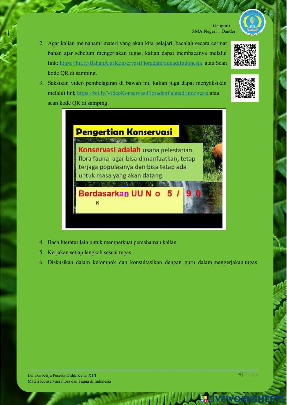 LKPD-1.Konservasi Flora dan Fauna di Indonesia