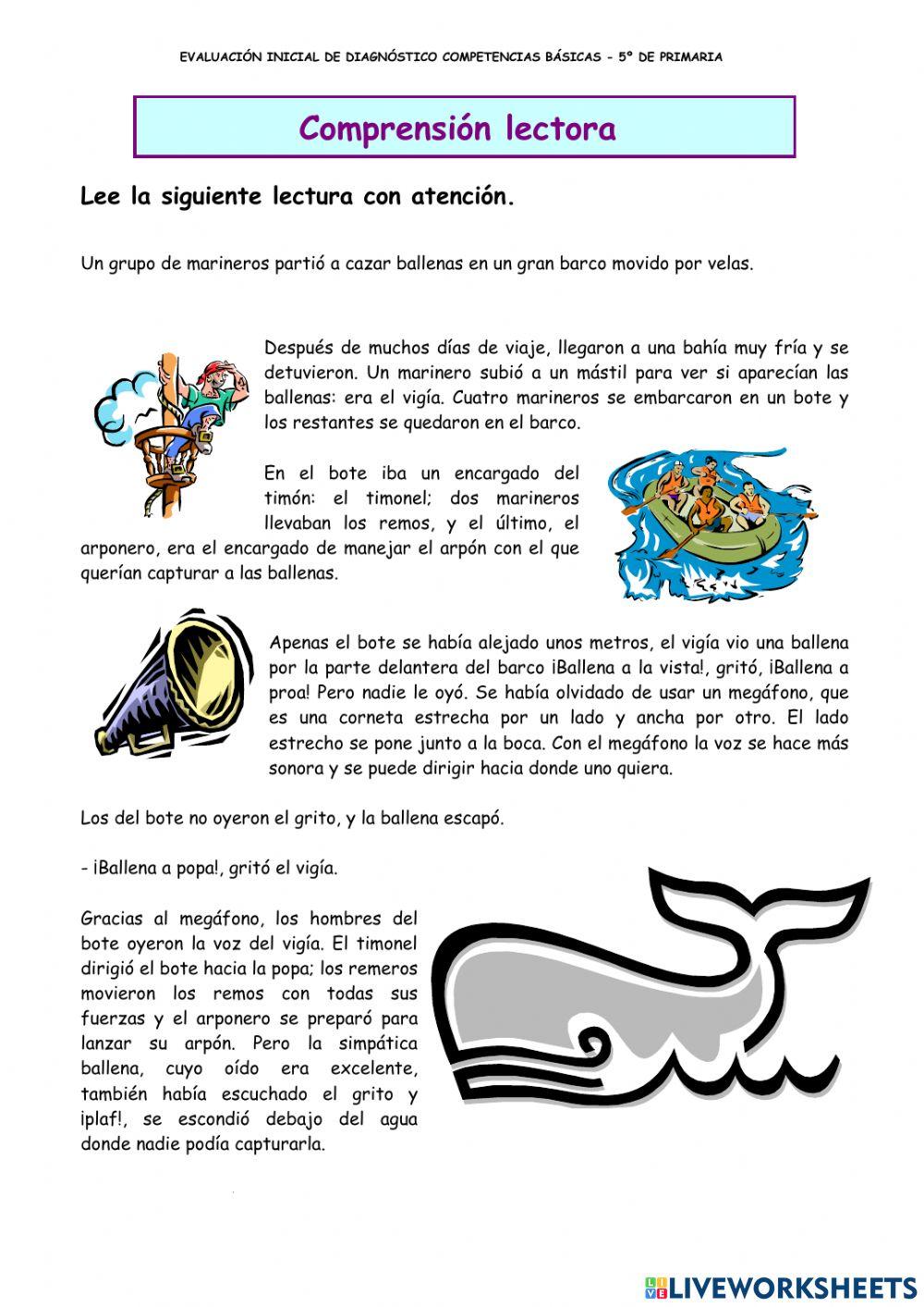 Comprensión Lectora Tercer Ciclo Comprensión Lectora Tercer Ciclo