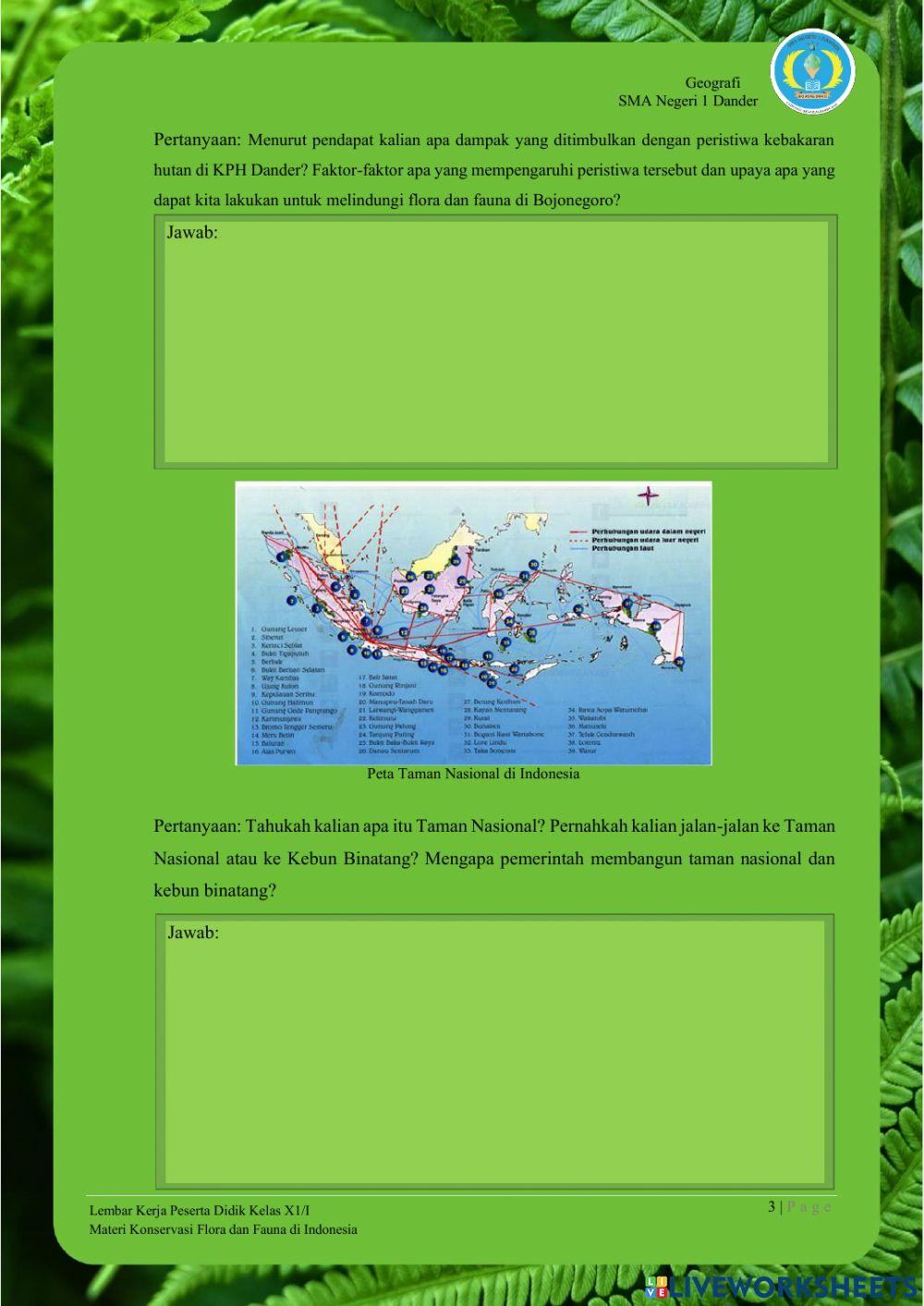 LKPD-2.Konservasi Flora dan Fauna di Indonesia