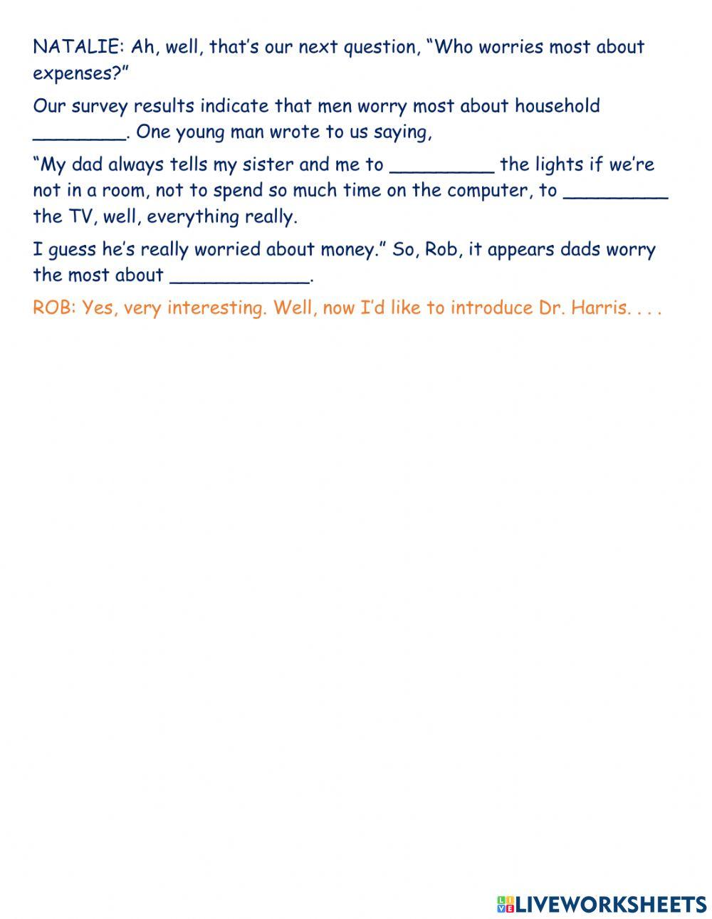 Men and women's roles