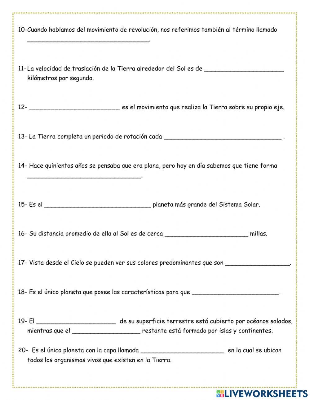 Las Características De La Tierra