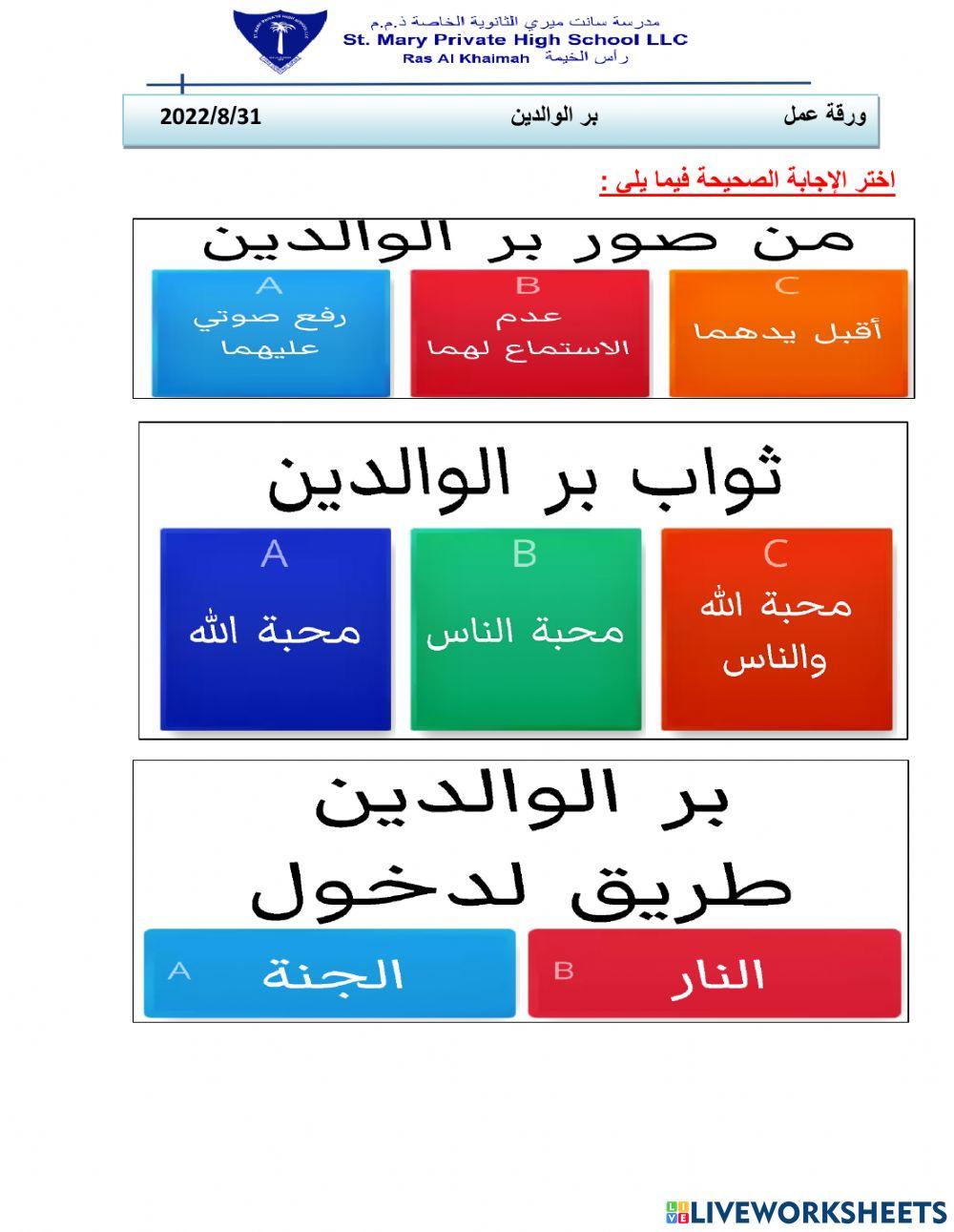 بر الوالدين