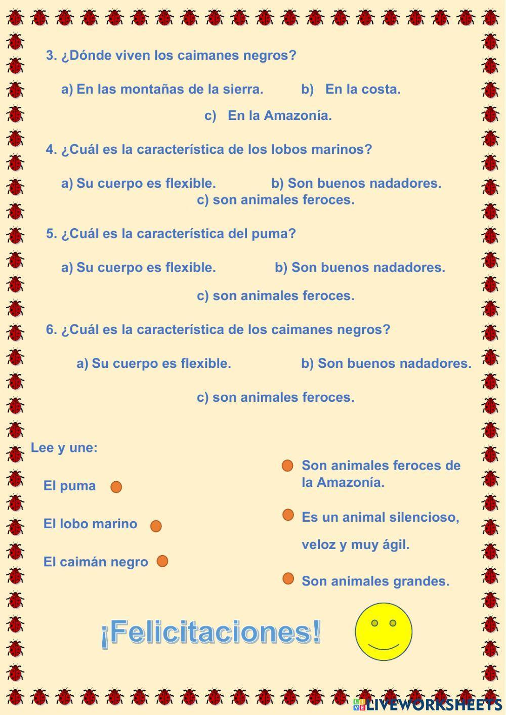 Animales que conocemos