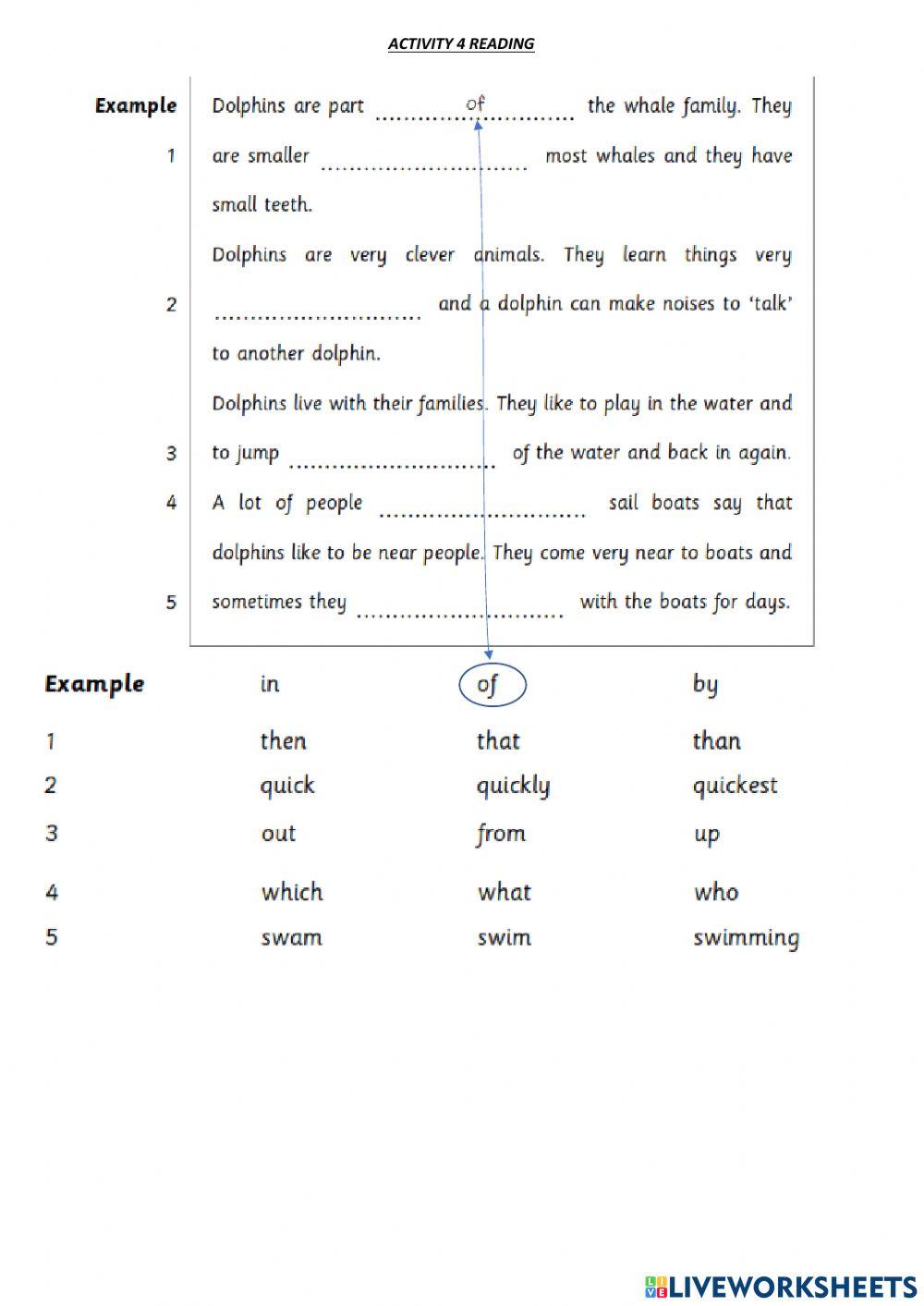 Evaluación Inicial Reading Inglés 5º Primaria