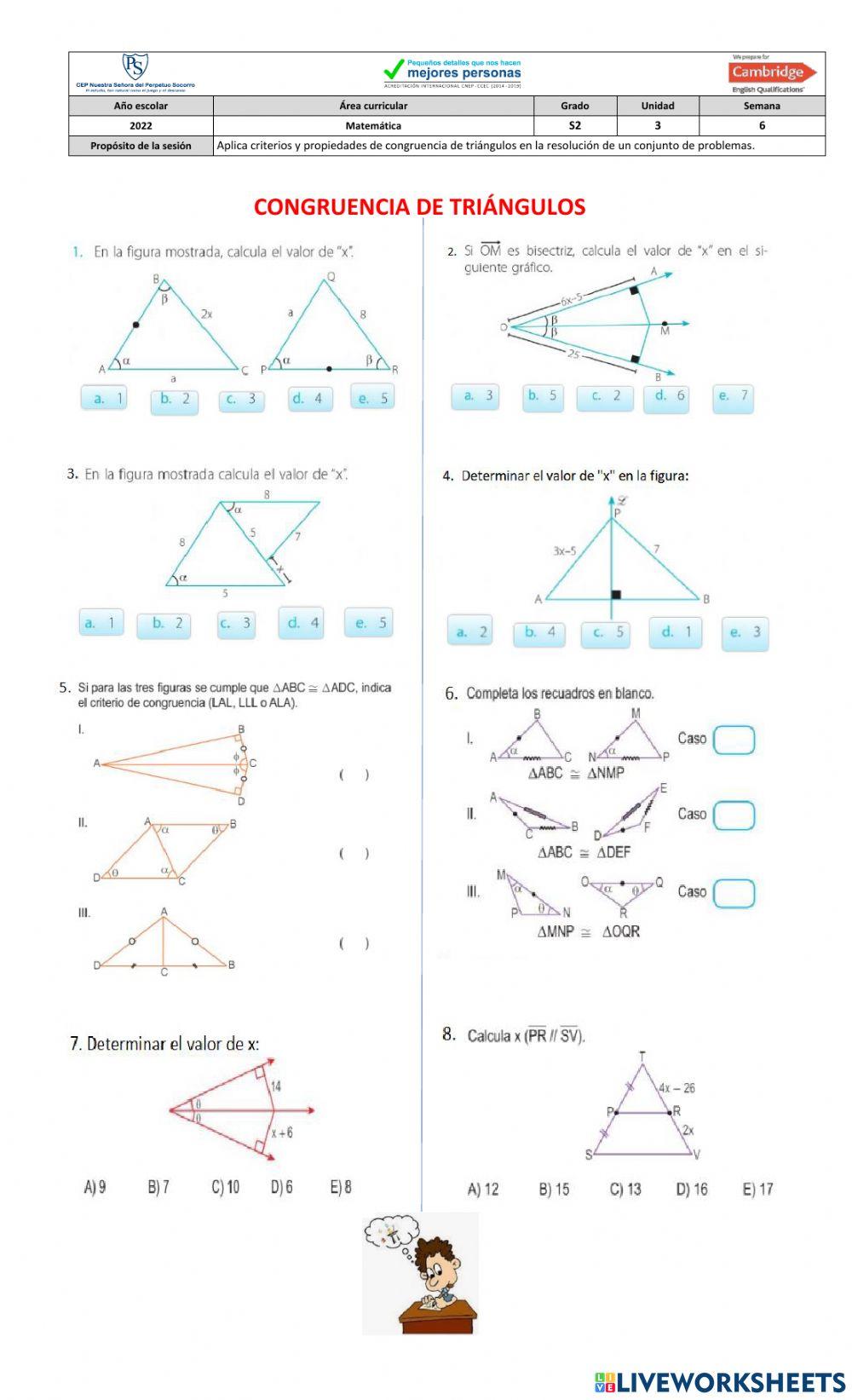 Congruencia de Triángulos