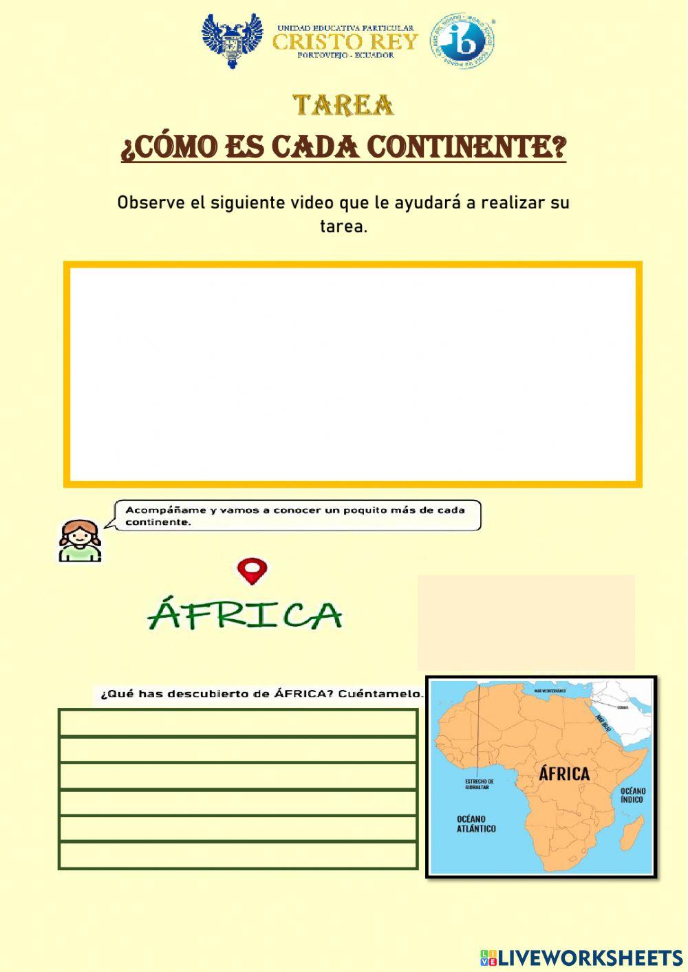 Conociendo los continentes