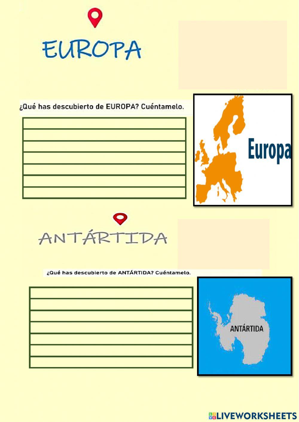 Conociendo los continentes