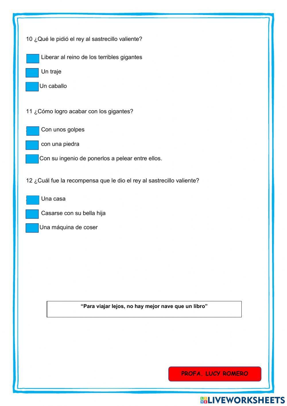 El Sastrecillo Valiente