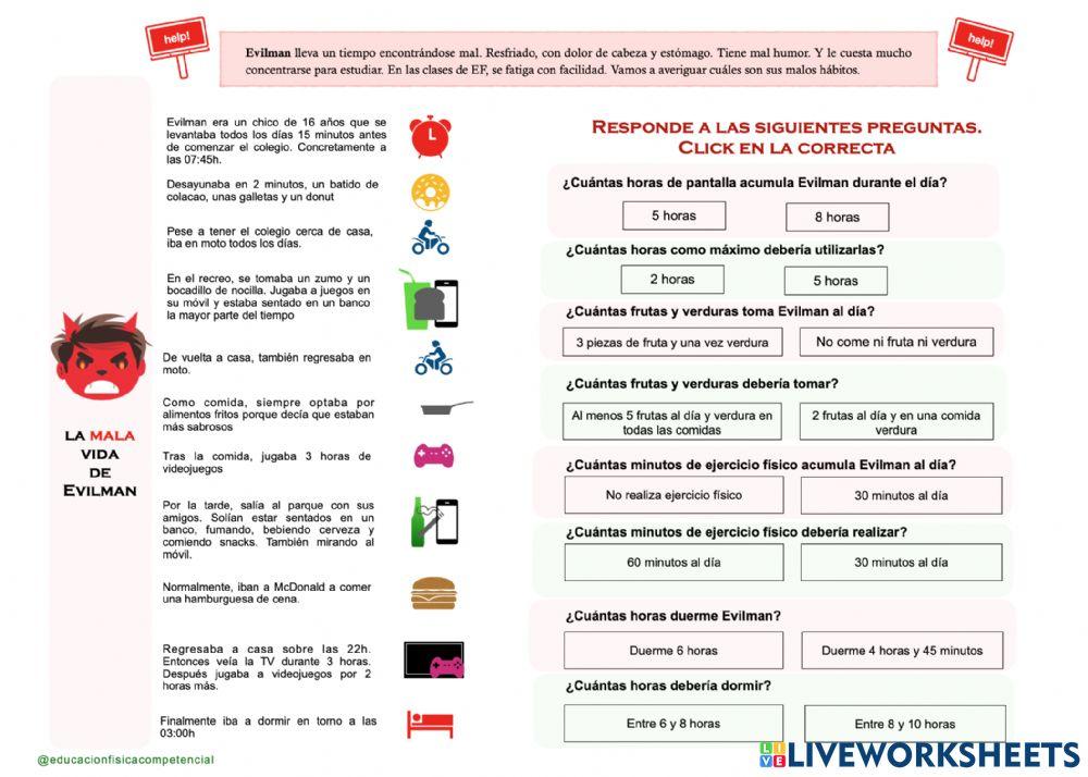Evilman - Los hábitos no saludables