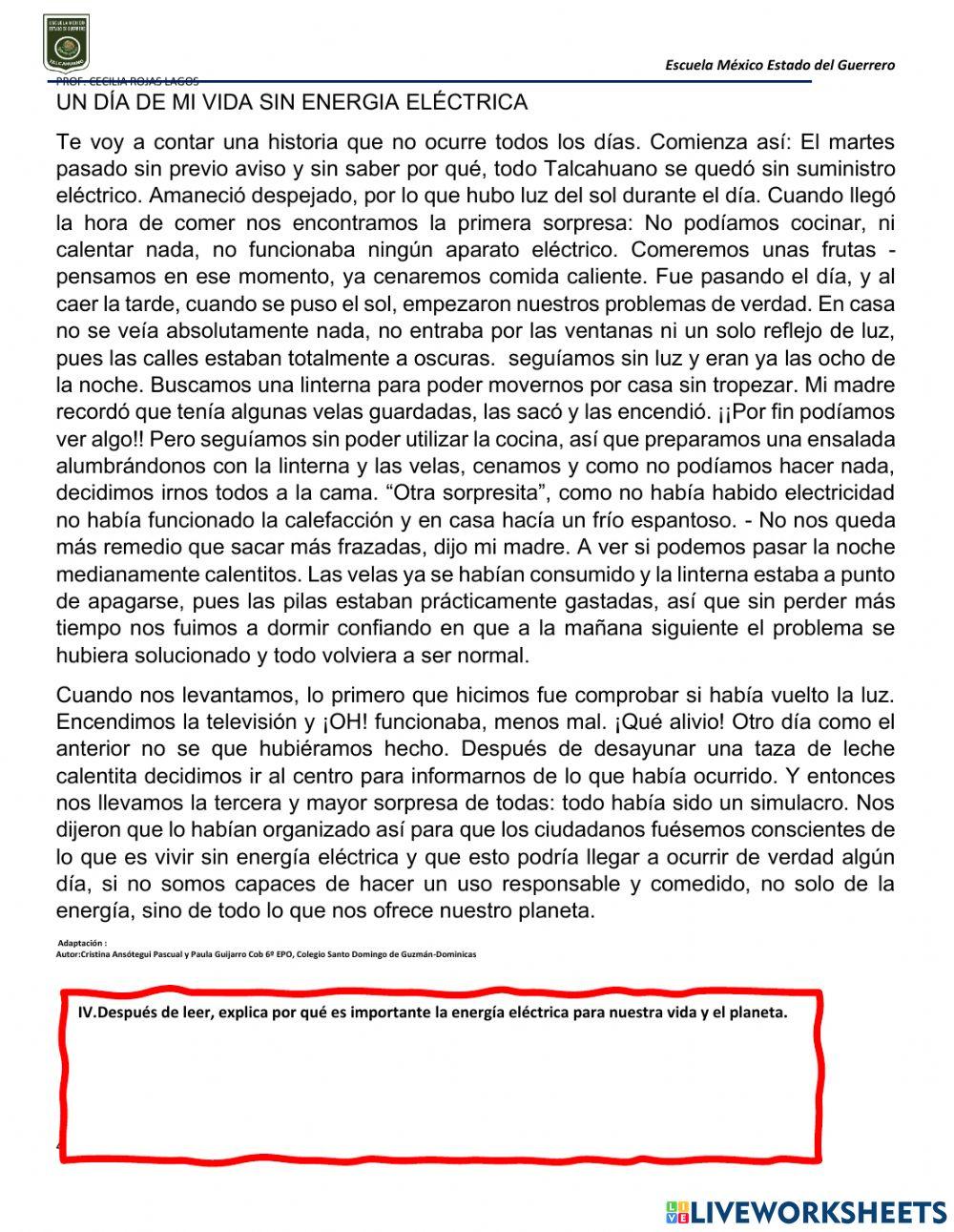 La importancia de la electricidad
