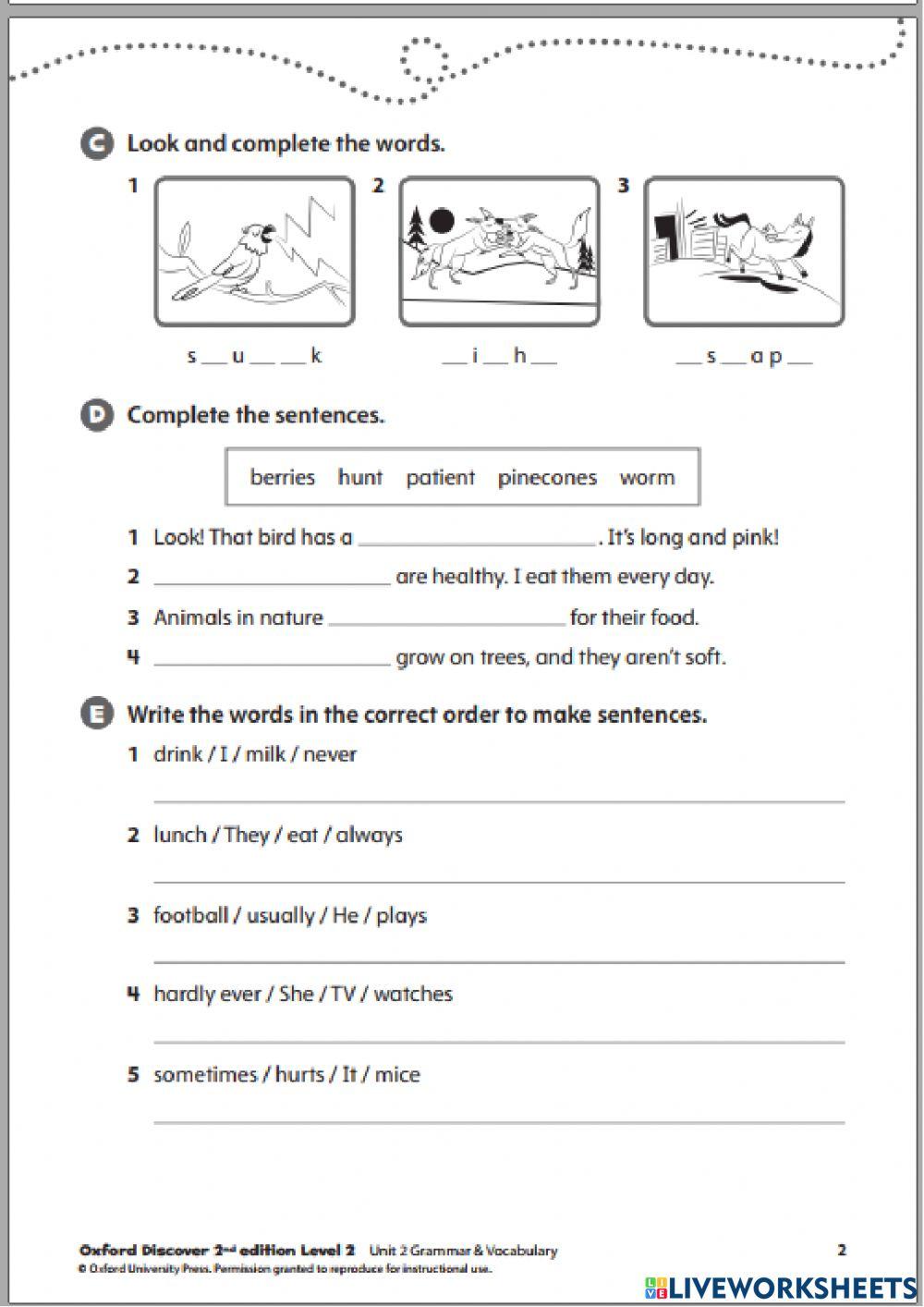 Adverbs of frequency