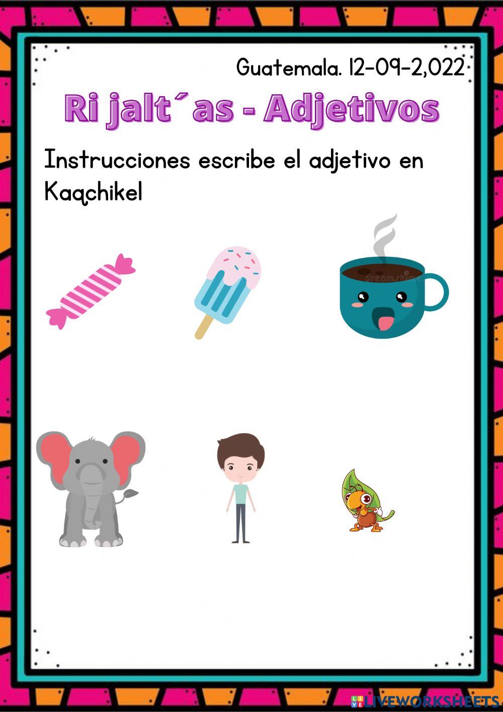 Adjetivos en Kaqchikel