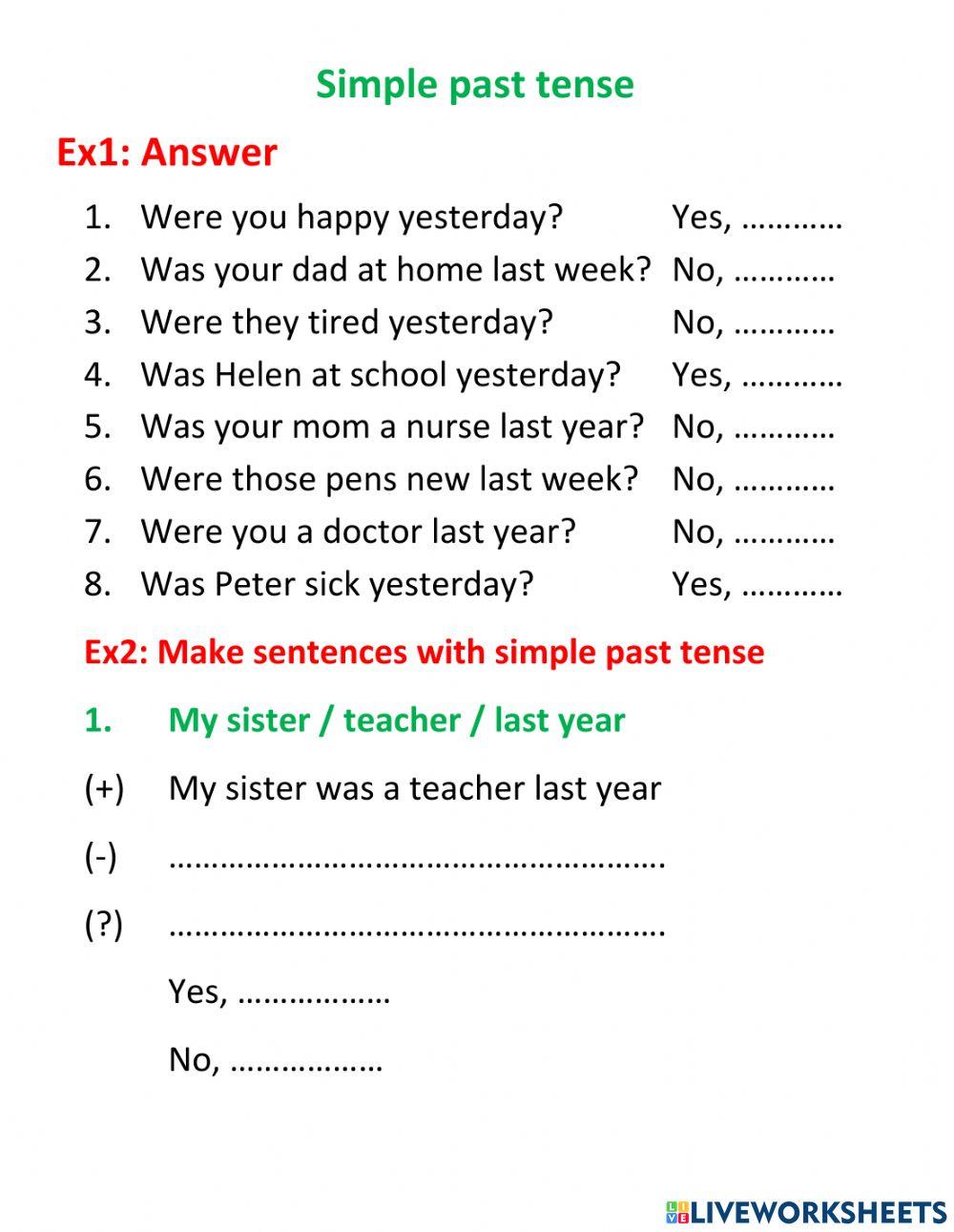 Past Tense -ed Made By Teachers