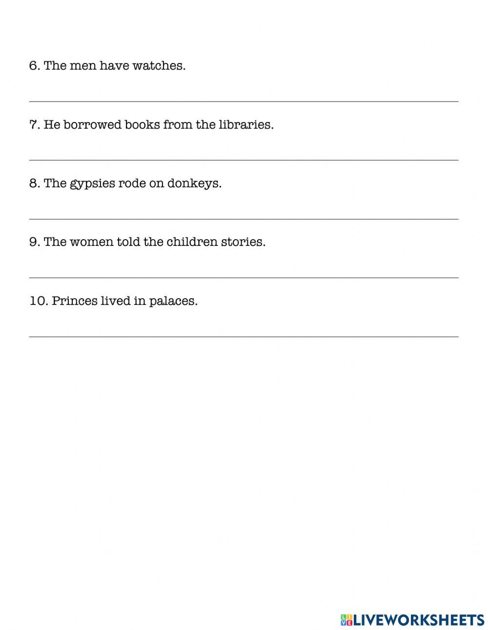 Lang6-Q1-L1 - Plural of Nouns (Quiz 1 Remedial)