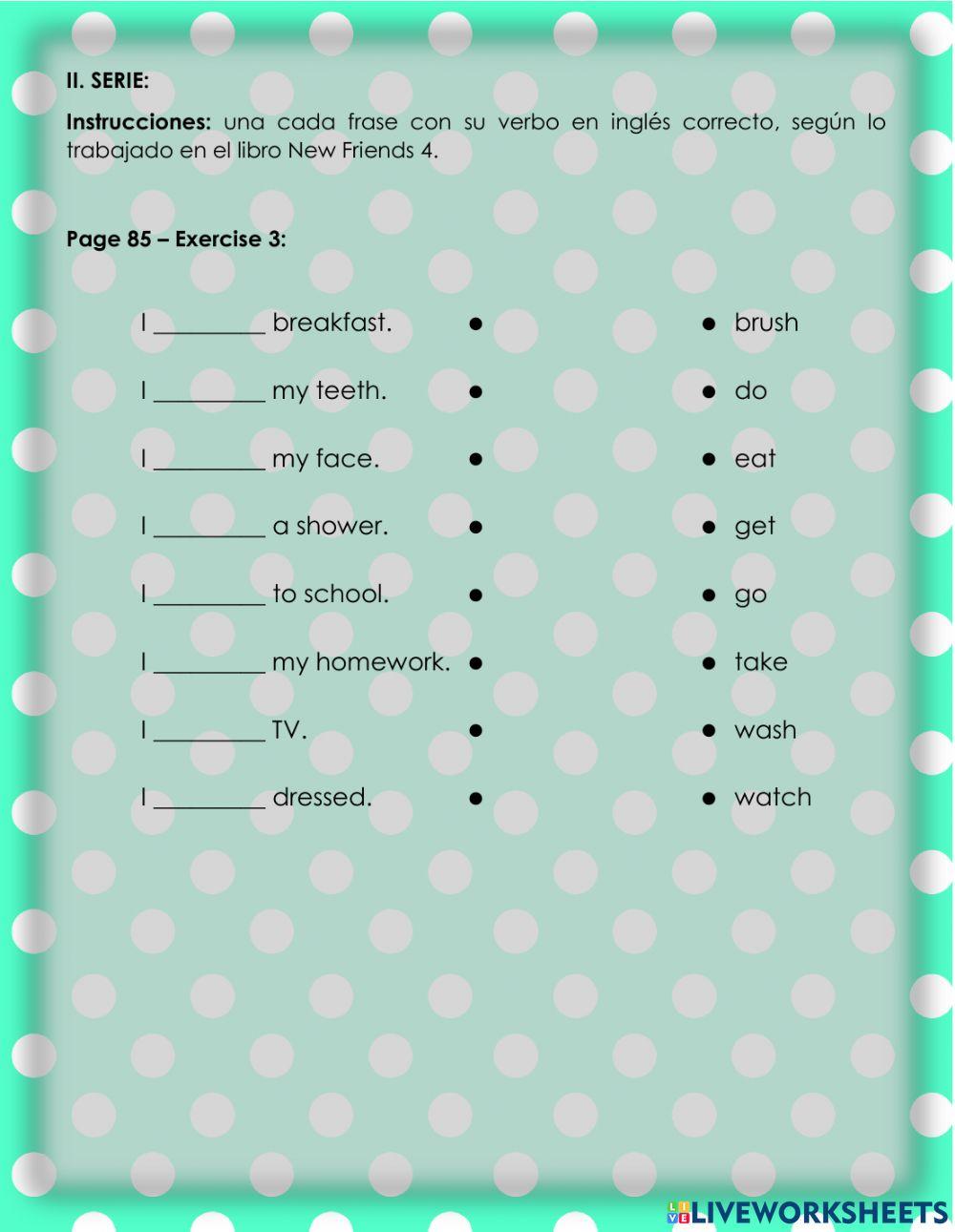 Daily actions 2 - 3.4.4°