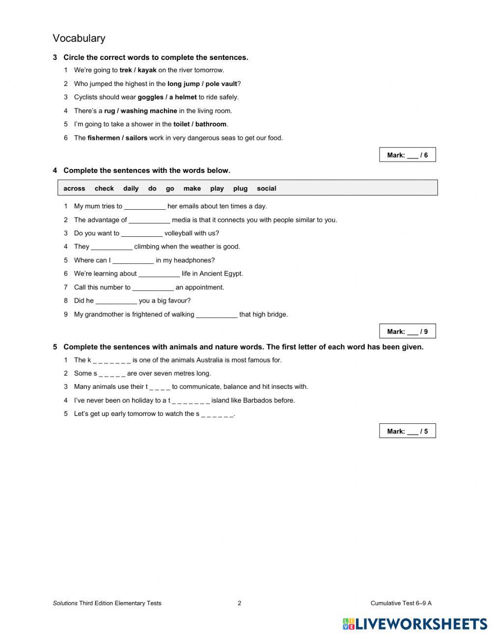 Revision EleMENTARY 6-9