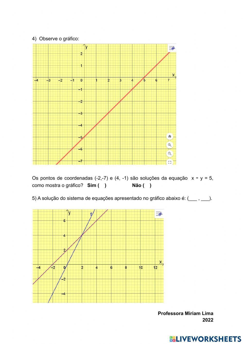 Sistemas de equações