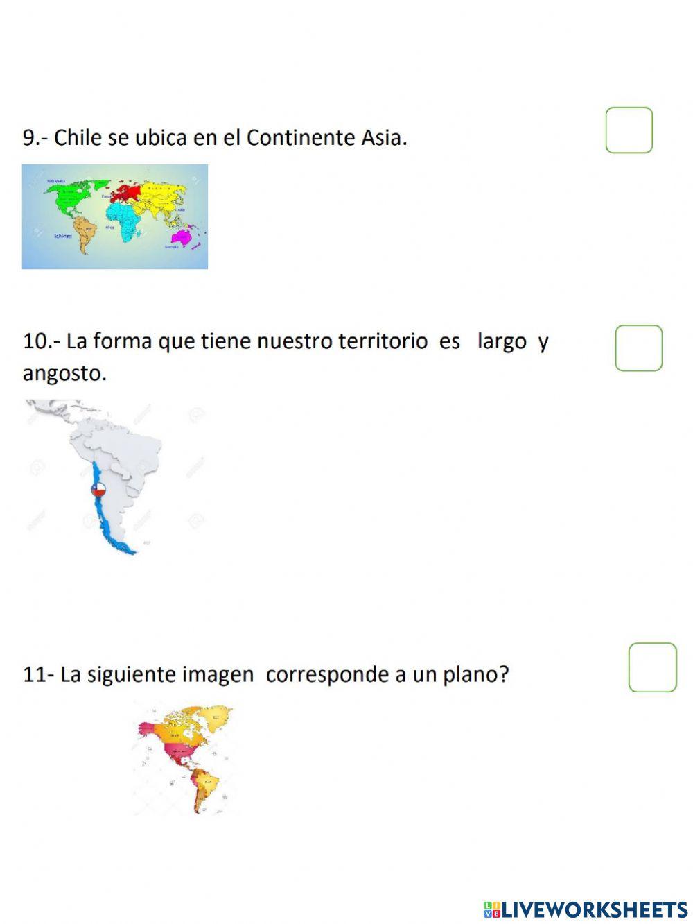 Repaso para casa PLANOS Y MAPAS