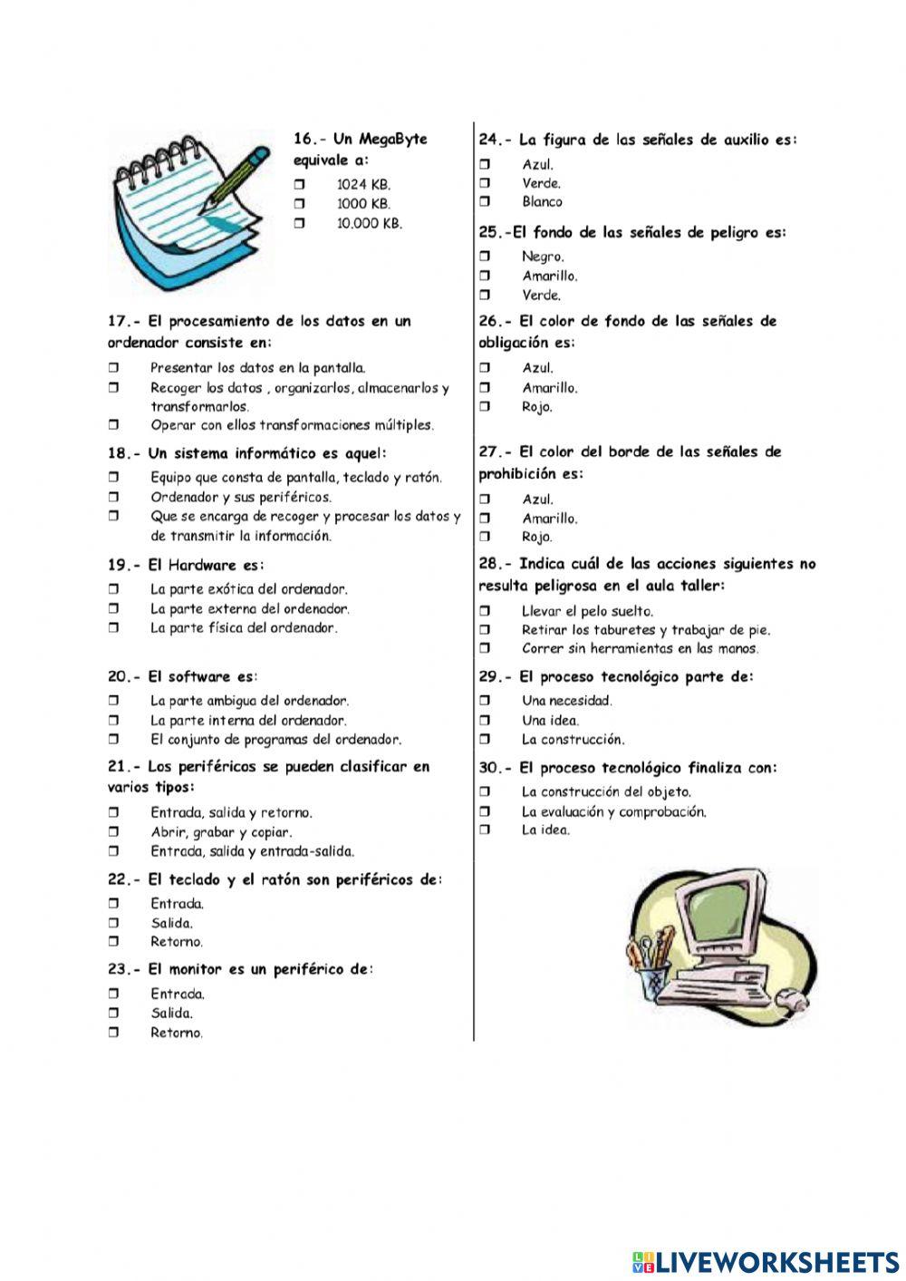 PRUEBA INICIAL 1º ESO
