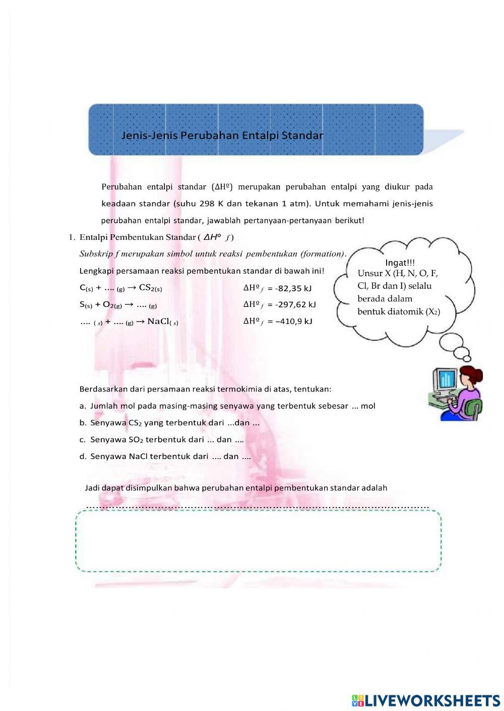 Persamaan termokimia