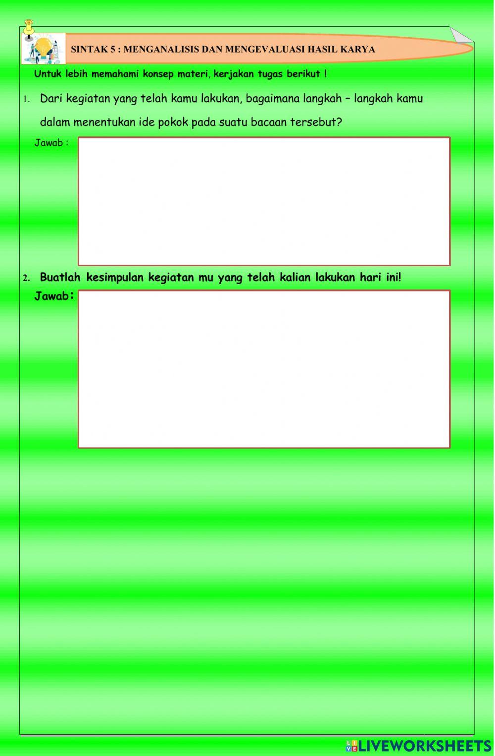 Ide Pokok Bahasa Indonesia