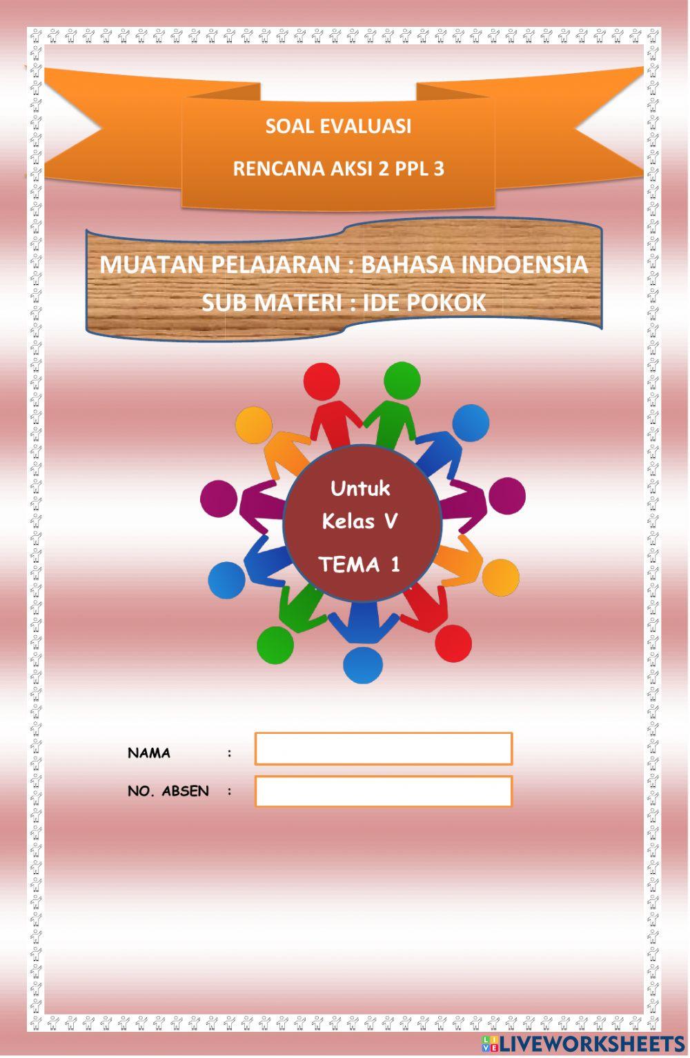 Soal Evaluasi ide pokok