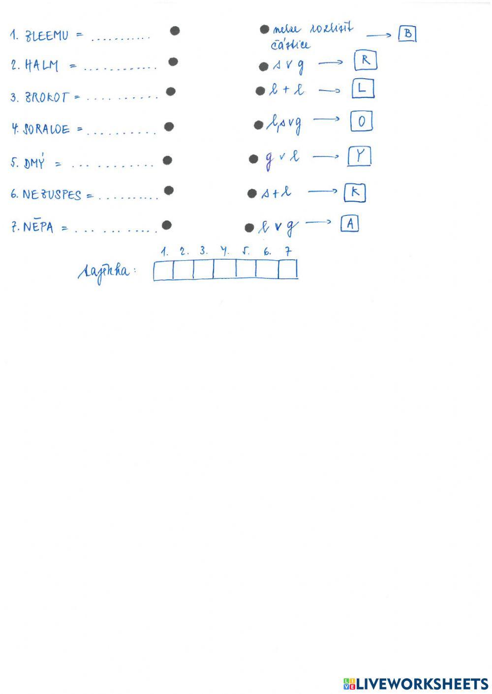 CH9 Směsi - opakování