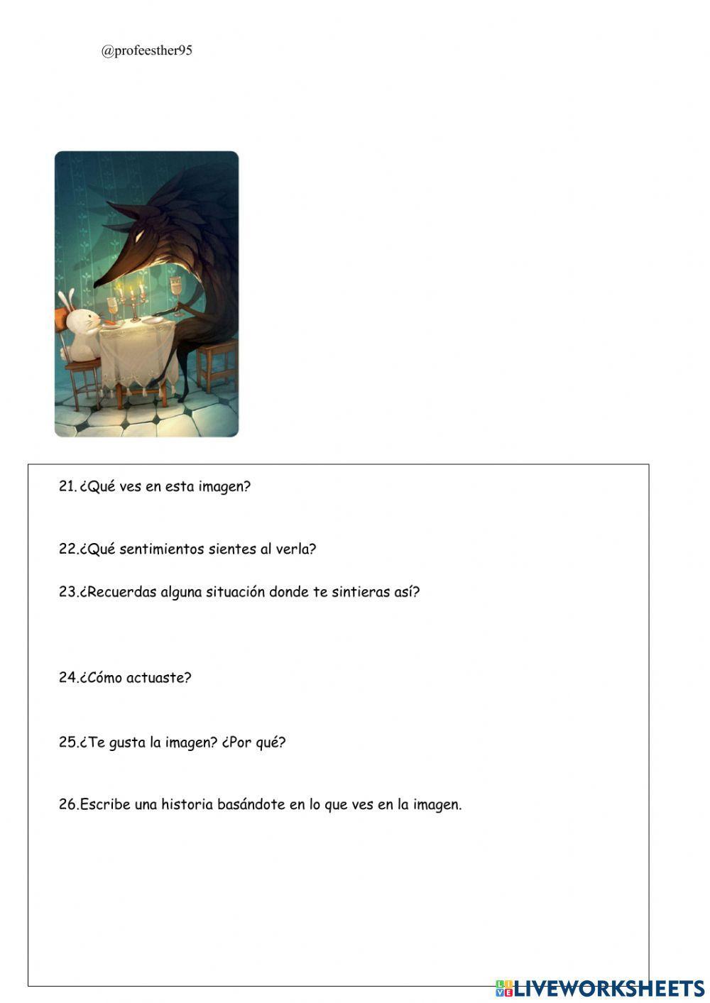 Escritura creativa con cartas