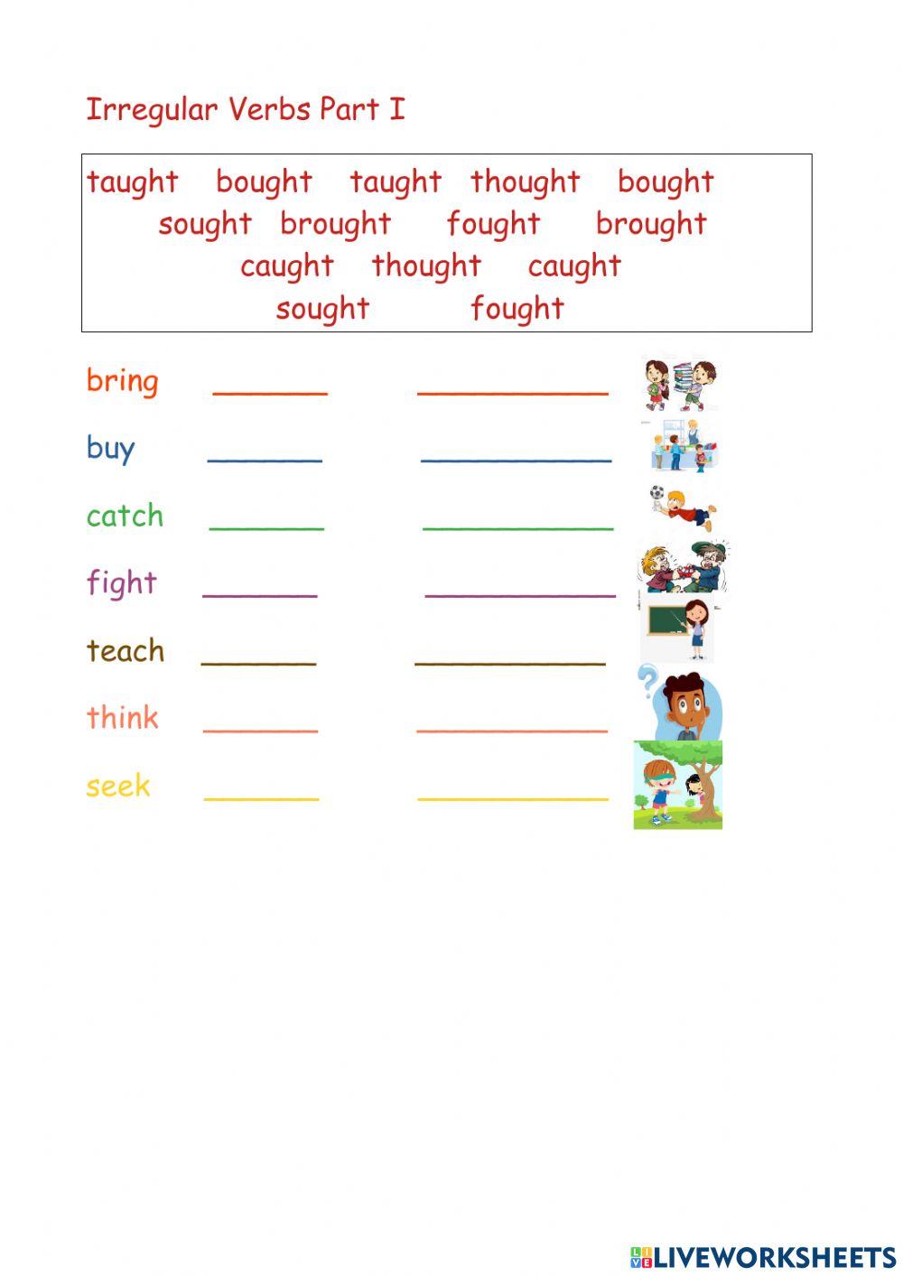 Irregular Verbs Part I