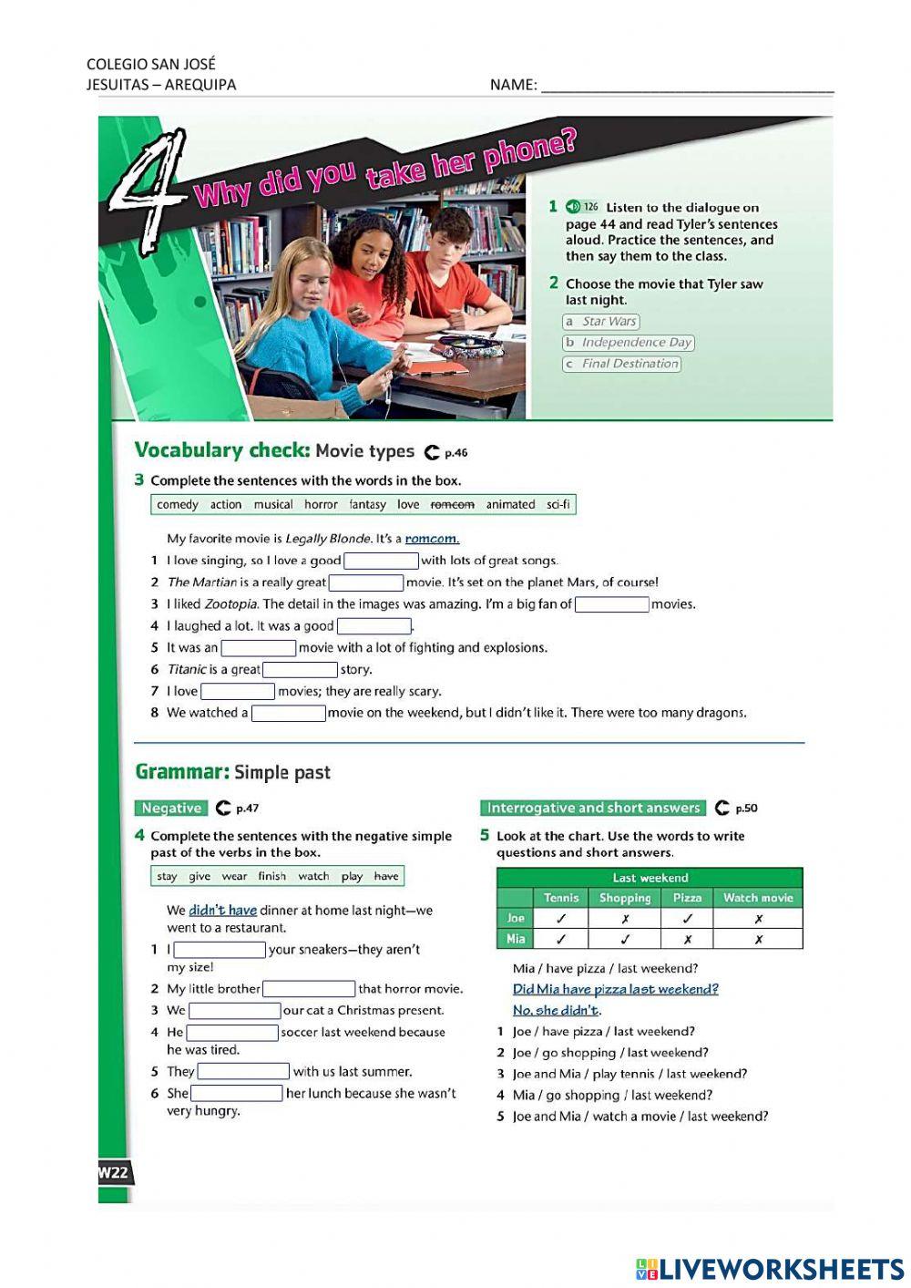 Why did you take her phone?