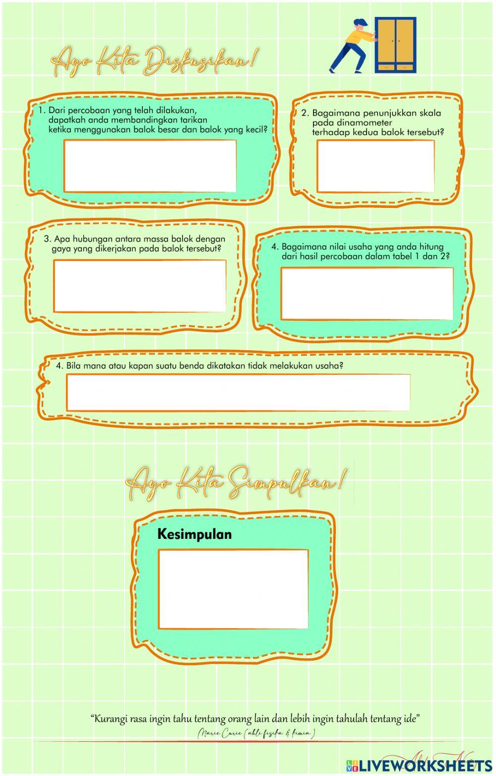 LKPD Usaha Pada Bidang Datar