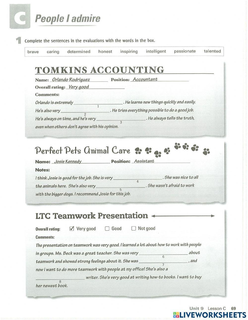 MIEN Unit 9 Lesson C