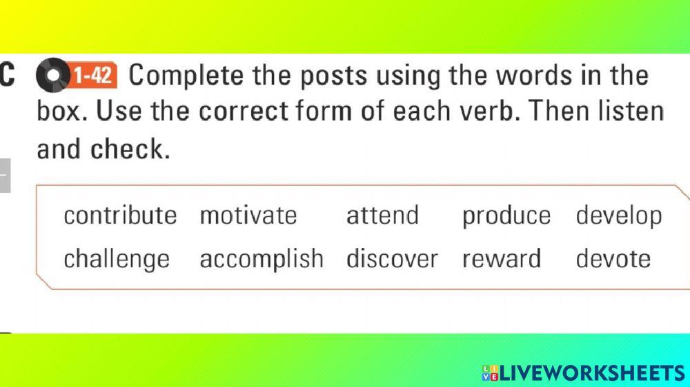 Class 4 - Vocabulary