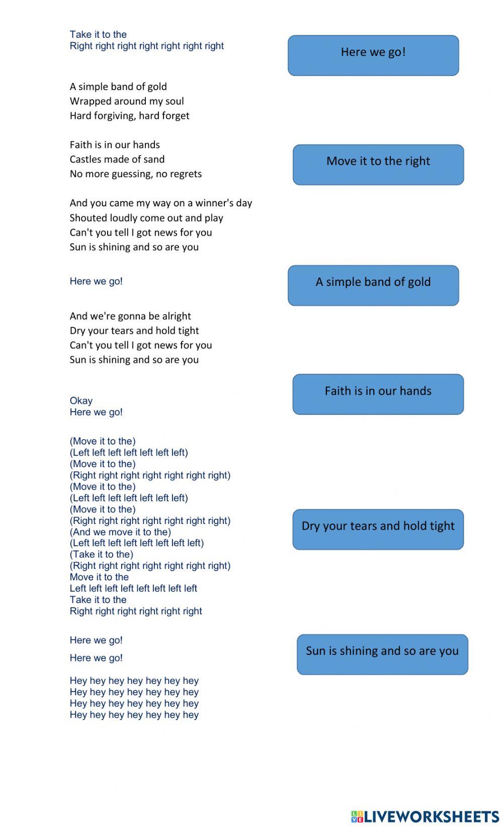 Left-right Lyrics (full version)