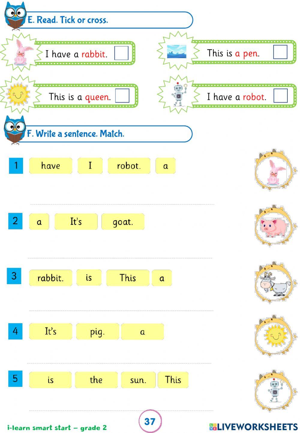 Grade 2 unit 4 worksheet live worksheets