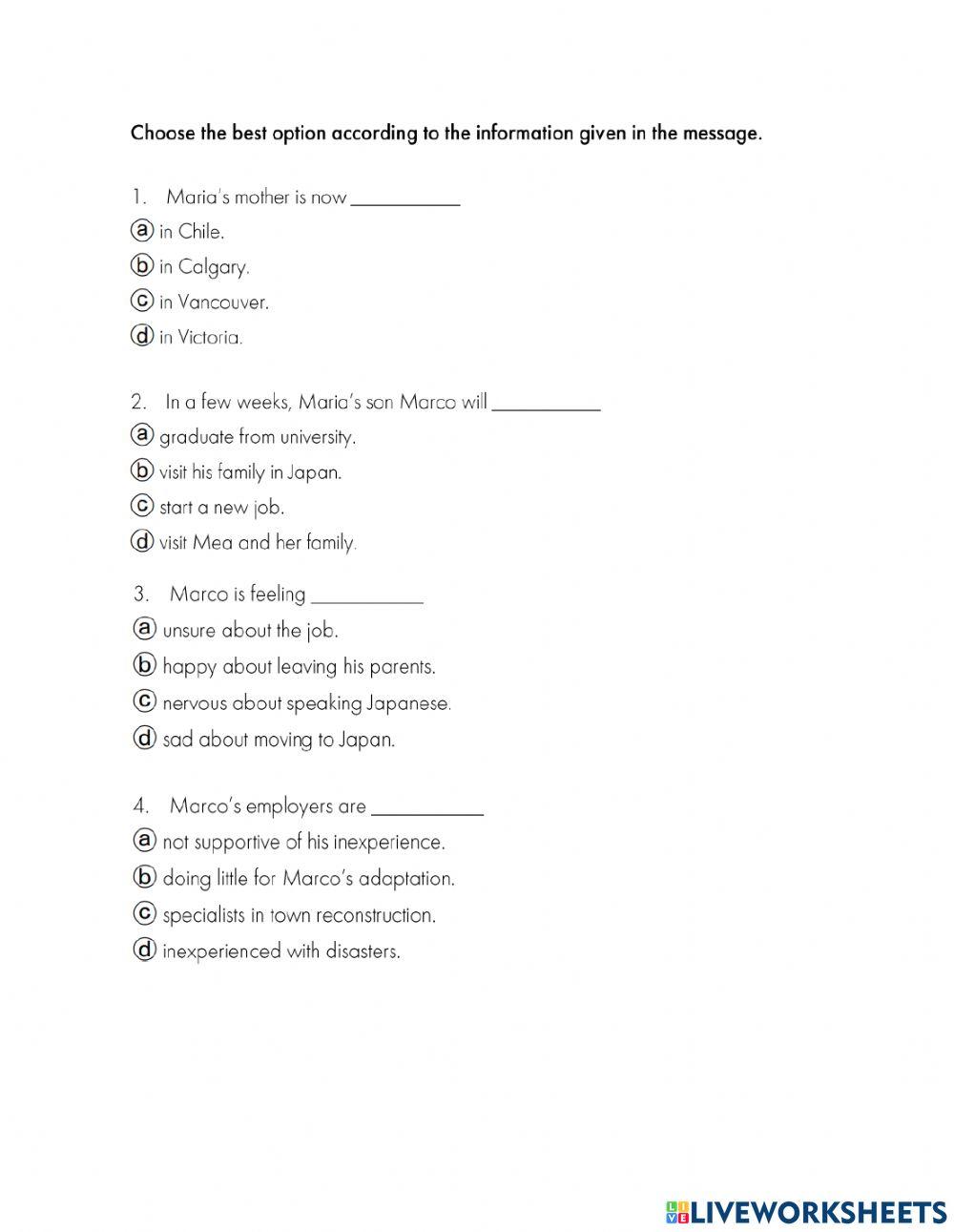 Reading Comprehension