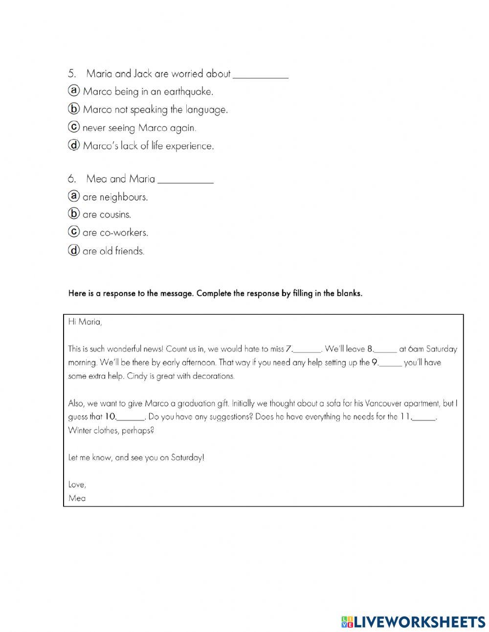 Reading Comprehension